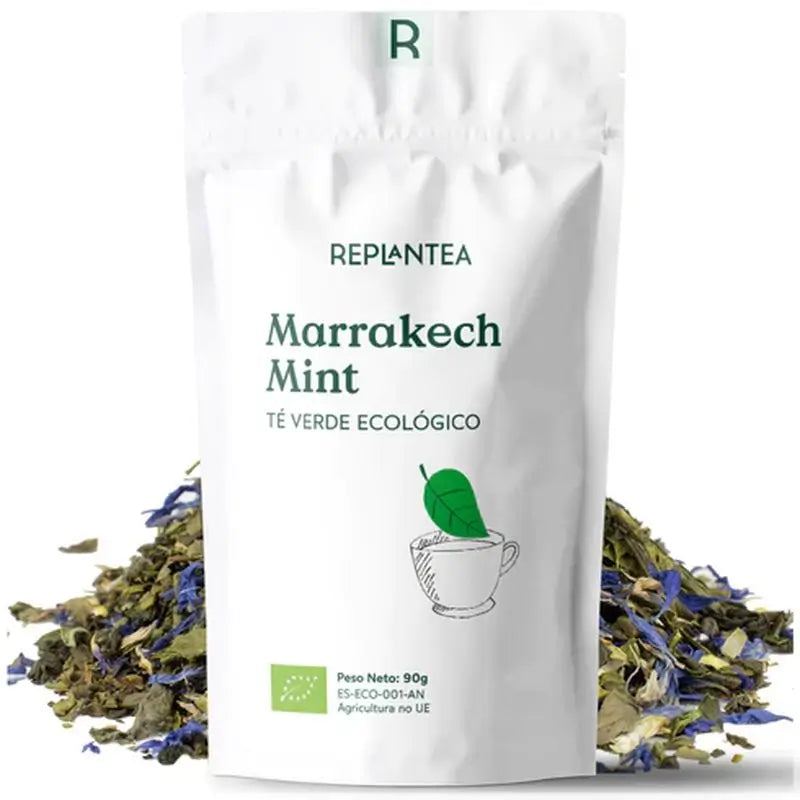 Replantea Green Tea Marrakech Mint Organic, 90g