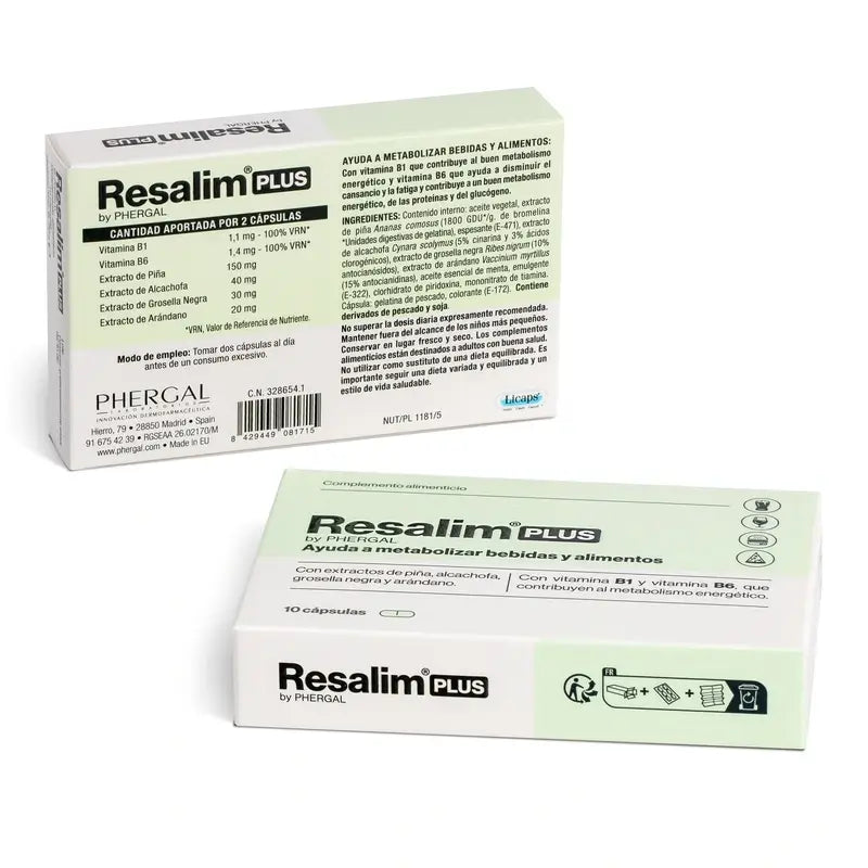 Resalim™ Plus Food Supplement Food Drink Metaboliser Food Drink - 10 Tablets