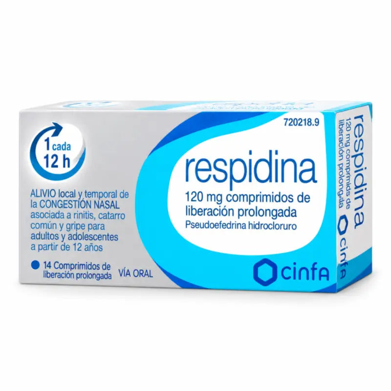Respidin 120 mg Extended Release, 14 Tablets