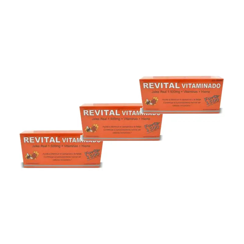 Revital Vitaminado Forte 1500, Pack of 3 x 20 ampoules