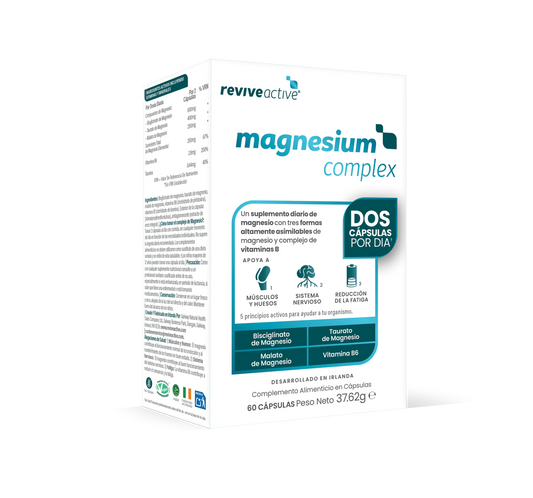 Revive Active Tri-Magnesium Complex + B6, 60 capsules