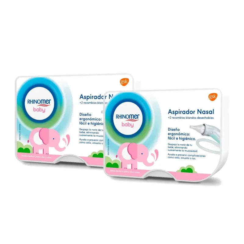 Rhinomer Baby Nasal Aspirator + 2 Refills, pack of 2