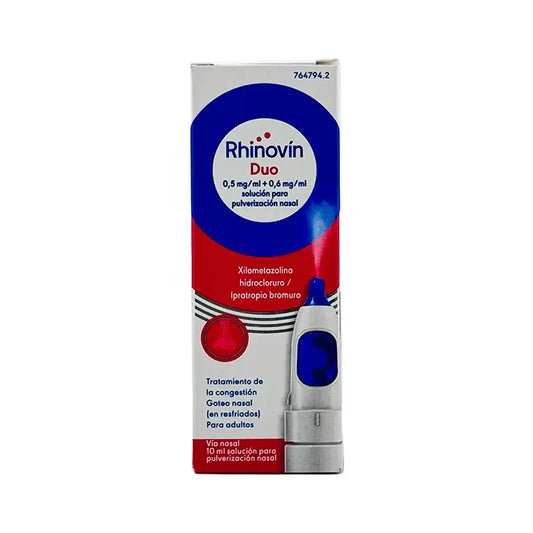 Rhinovin Duo 0.5 Mg/Ml + 0.6 Mg/Ml, 10 ml