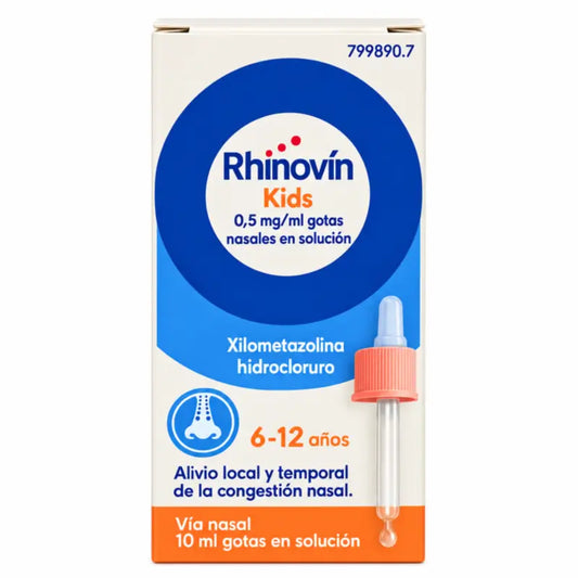 Rhinovin Infantil 0.5 mg/ ml Nasal Drops Solution 1 Bottle of 10 ml