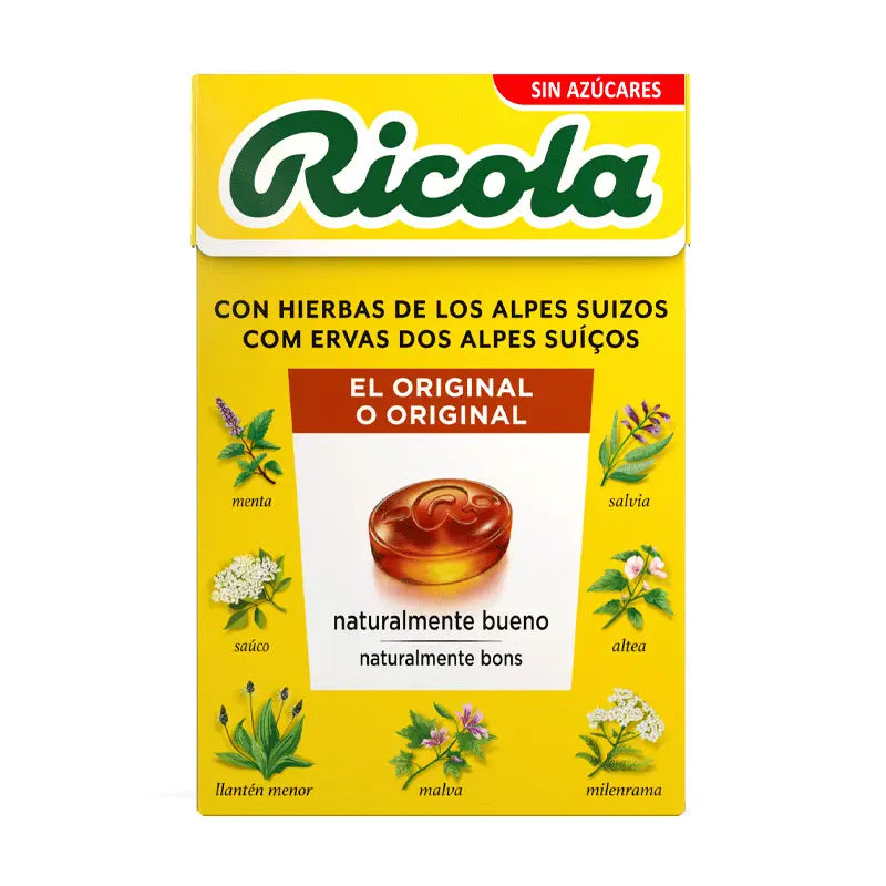 RICOLA SUGAR-FREE HERBAL CANDY WITH STEVIA 50 G