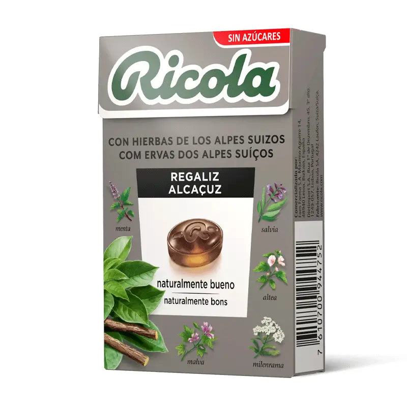 Ricola Sugar Free Liquorice Candy 50 G