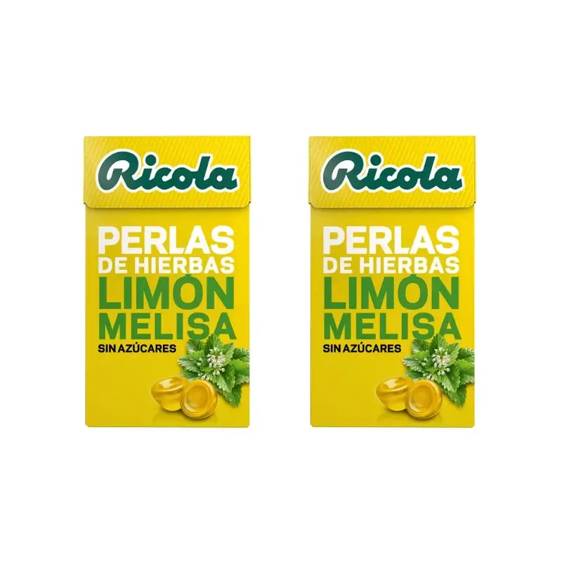 Ricola Sugar Free Pearls Lemon, 2X25 G