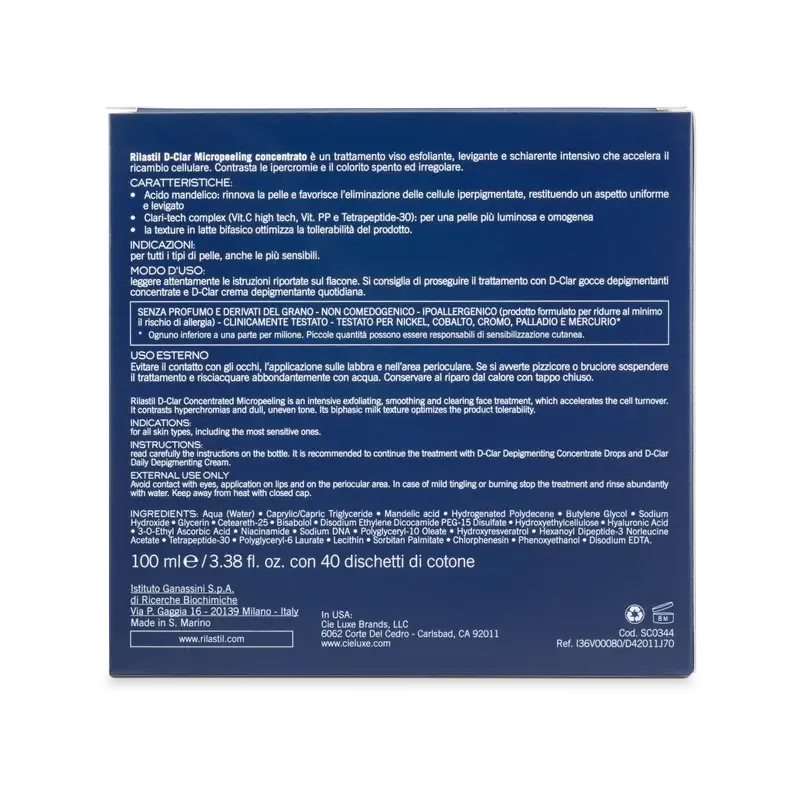 Rilastil D-Clar Micropeeling Depigmenting Concentrate 100 ml