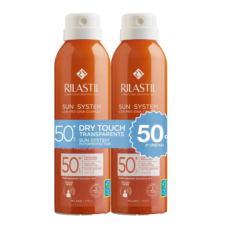 Rilastil Sun System 50 Dry Touch , 2 x 200 ml