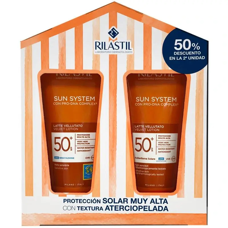 Rilastil Sun System 50 Milk Velluto , 2 x 200 ml