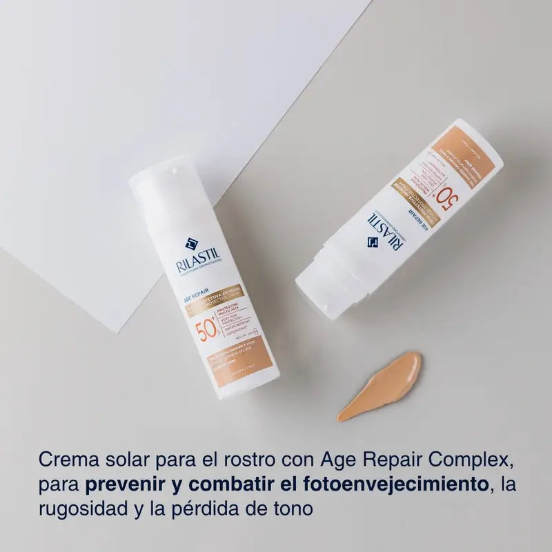 Rilastil Sun System Age Repair Photoprotective Anti-Ageing Sunscreen Spf50+ Colour, 50 ml