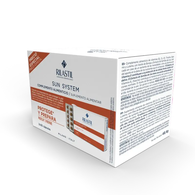 Rilastil Sun System Oral, 2x30 capsules