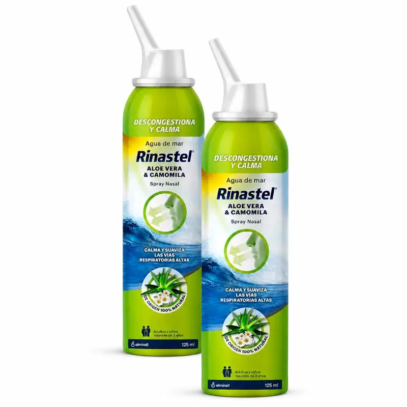 Rinastel Aloe V Chamomile Nasal Spray, 2X125 Ml