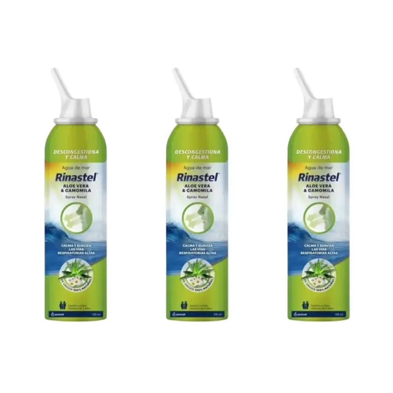 Rinastel Aloe V Chamomile Nasal Spray, 3X125 Ml
