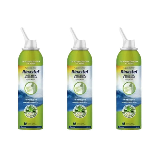 Rinastel Aloe V Chamomile Nasal Spray, 3X125 Ml