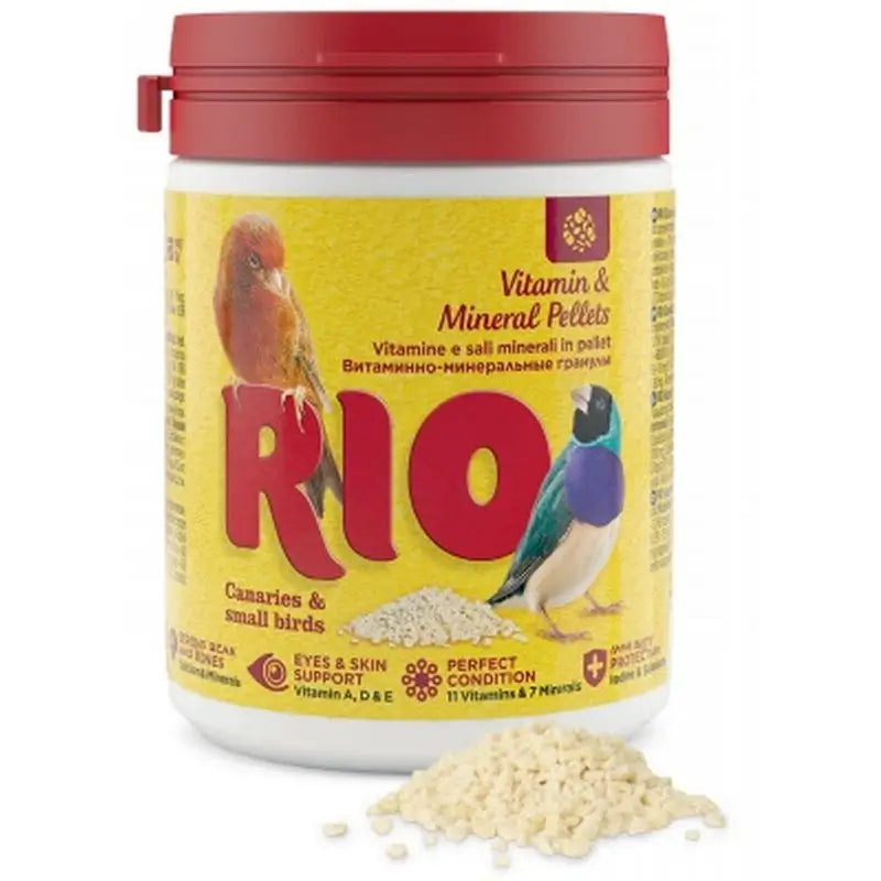 Rio Pellets Vitamins Minerals Canary Exotic Bird 120Gr