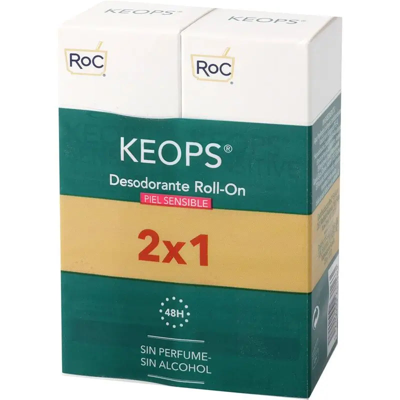Roc Keoops Deo Roll-On Sensitive Skin Pack 2X30Ml.