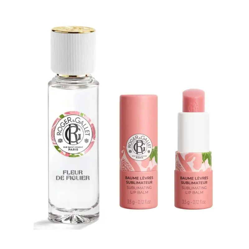 Roger & Gallet Fleur De Figuier Lip Balm + Well-being Scented Water Pack