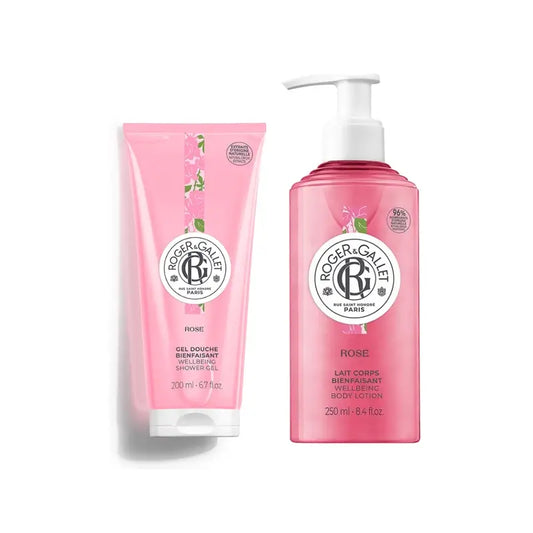 Roger & Gallet Gingembre Rouge Hand Cream + Rose Lip Balm Pack