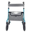 New-style foldable aluminium rollator with brakes (blue)