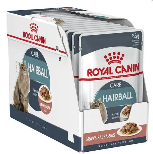 Royal Canin Adult Hairball Care Pouch Box 12X85Gr, wet cat food