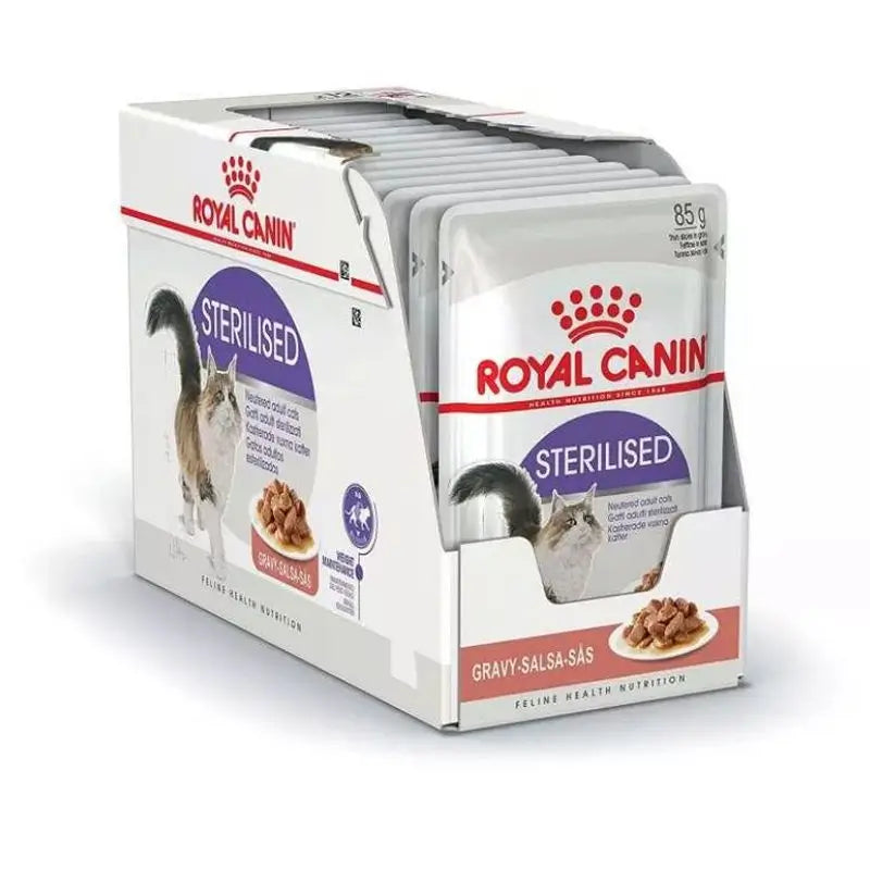 Royal Canin Adult Sterilised Pouch Box 12X85Gr, wet food for cats