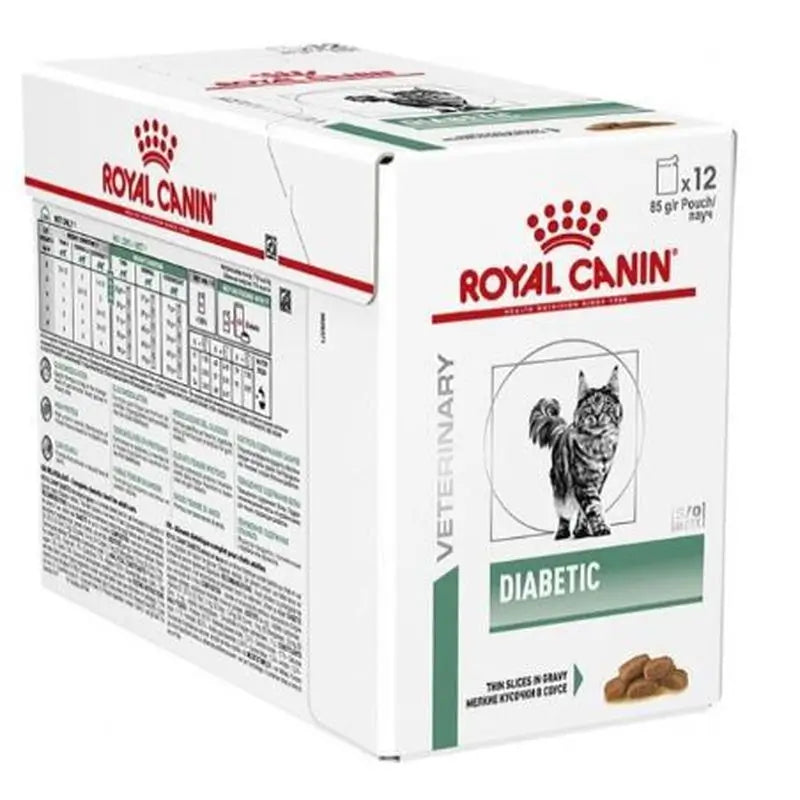 Royal Canin Veterinary Diabetic Box 12X85Gr, wet food for cats