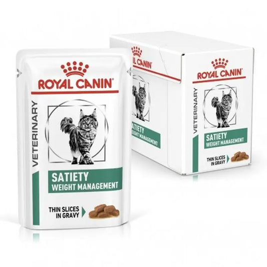 Royal Canin Veterinary Satiety Weight Management Box 12X85Gr, wet food for cats