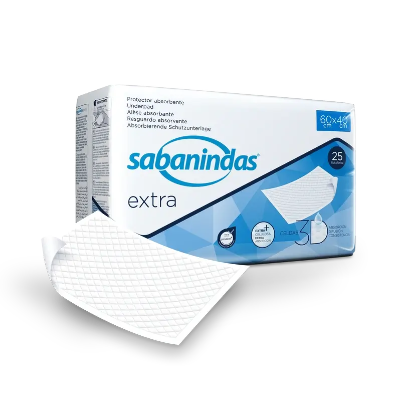 Sabanindas Extra Small Absorbent Pad 60 X 40 Cm. , 25 pcs.