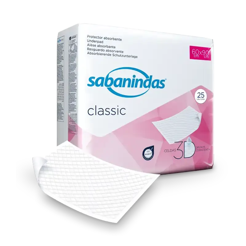 Sabanindas Normal Absorbent Pad 60 x 90 cm 25 units