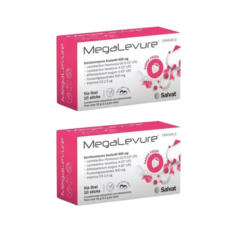 Salvat Megalevure Strawberry, 2X10 Sticks