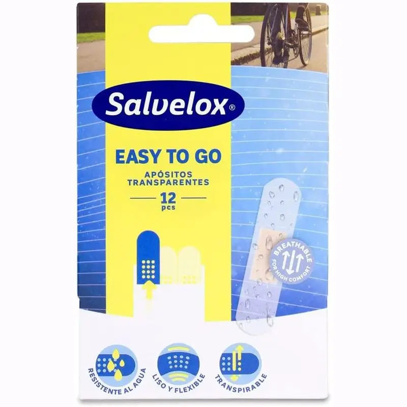 Salvelox Easy To Go, Transparent Plastic Dressing Box 12