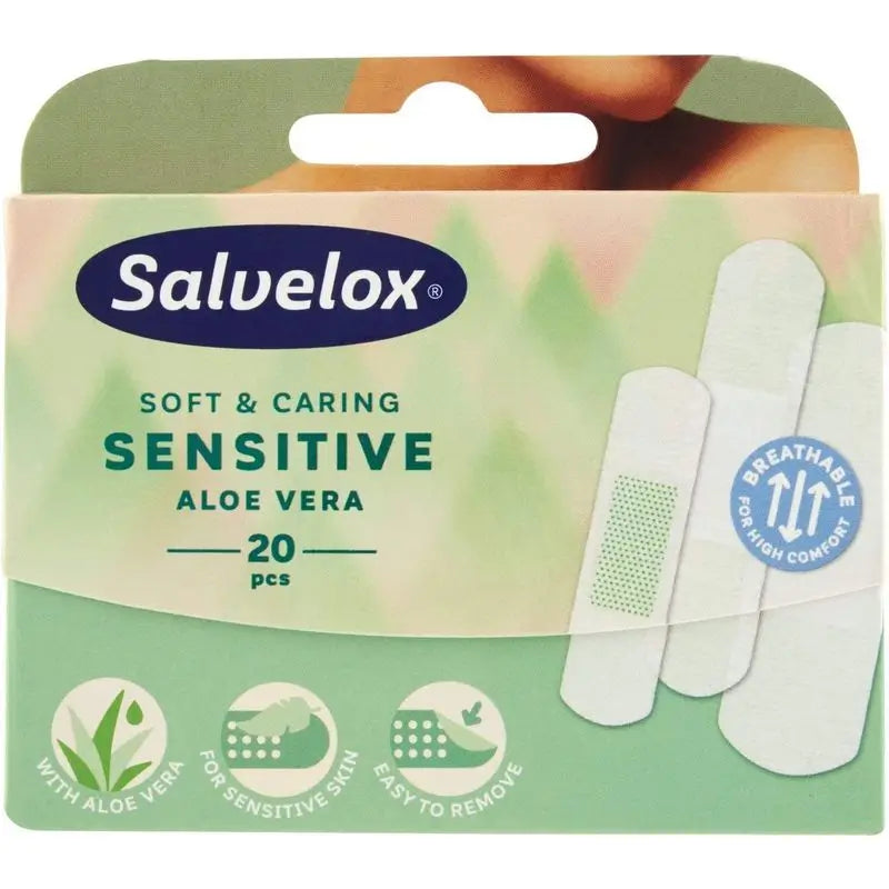 Salvelox Sensitive Aloe Vera, 20 Dressings