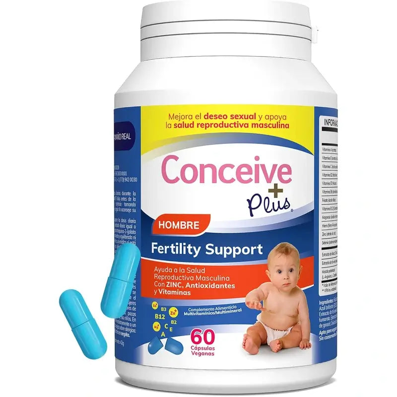 Sasmar Conceive Plus Male Fertility Support, 60 Capsules