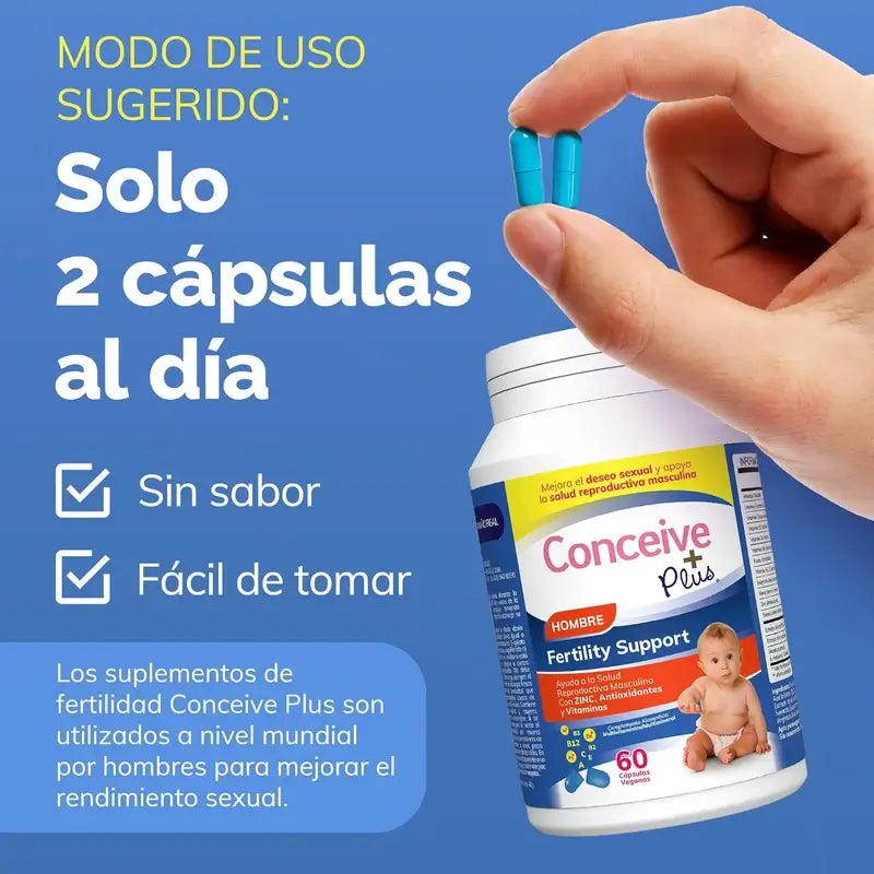 Sasmar Conceive Plus Male Fertility Support, 60 Capsules