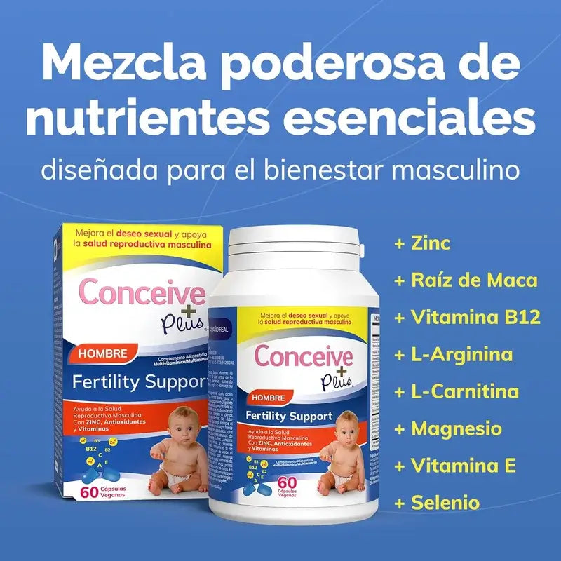 Sasmar Conceive Plus Male Fertility Support, 60 Capsules