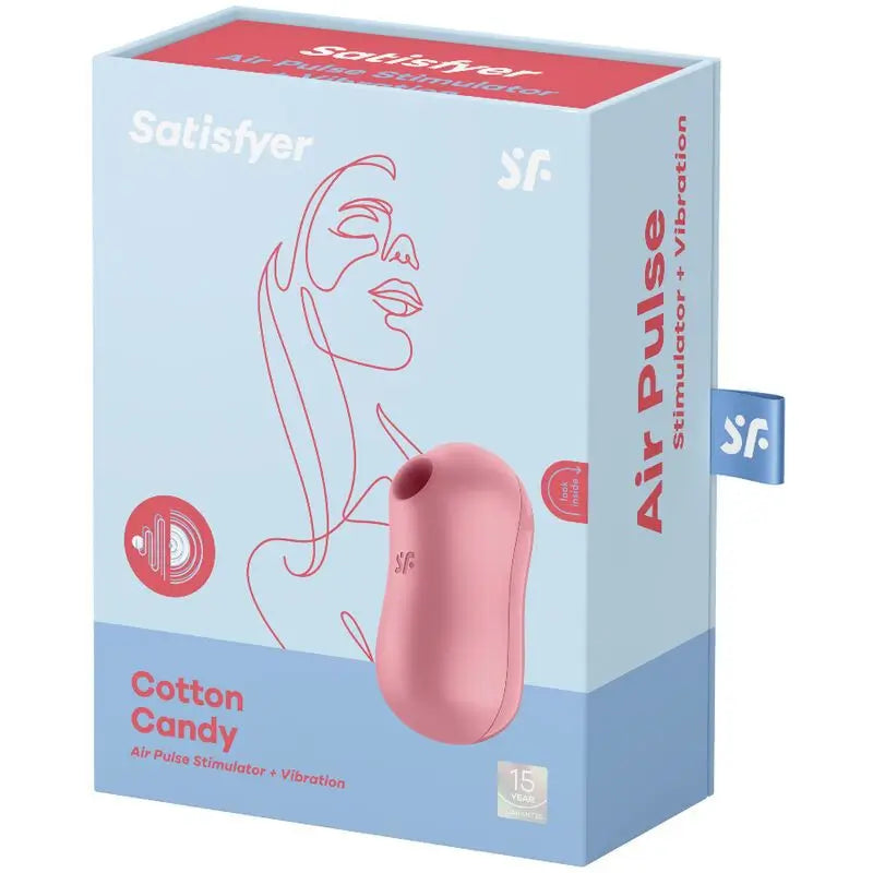 Satisfyer Air Pulse Cotton Candy Stimulator & Vibrator - Pink