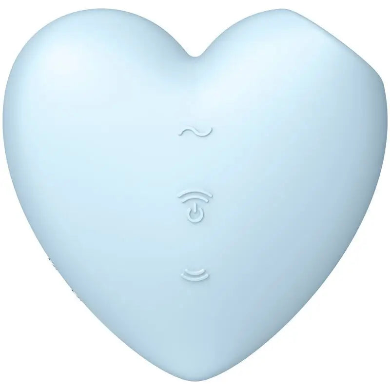 Satisfyer Air Pulse Cutie Heart Stimulator & Vibrator - Blue
