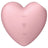 Satisfyer Air Pulse Cutie Heart Stimulator & Vibrator - Pink