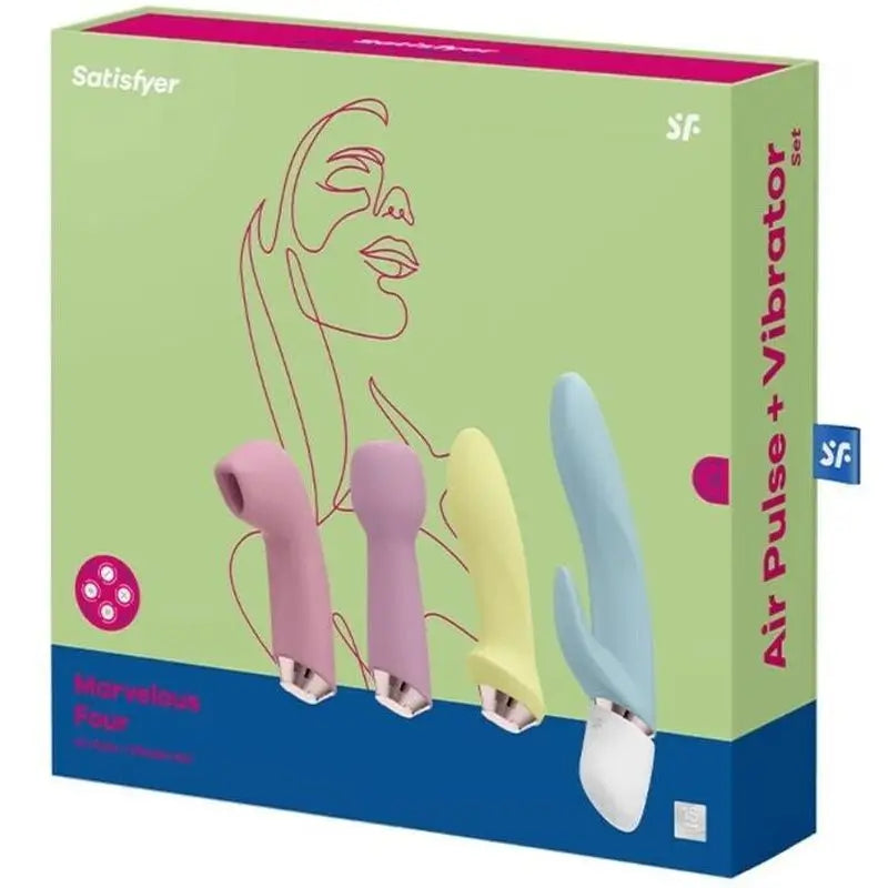 Satisfyer Air Pulse Marvelous Four - Vibrator & Suction Set