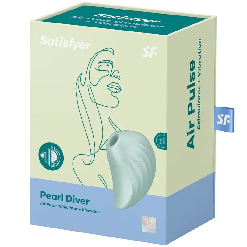 Satisfyer Air Pulse Pearl Diver Stimulator & Vibrator - Green