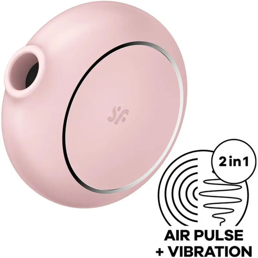 Satisfyer Air Pulse Pro To Go 3 Dual Stimulator & Vibrator - Pink