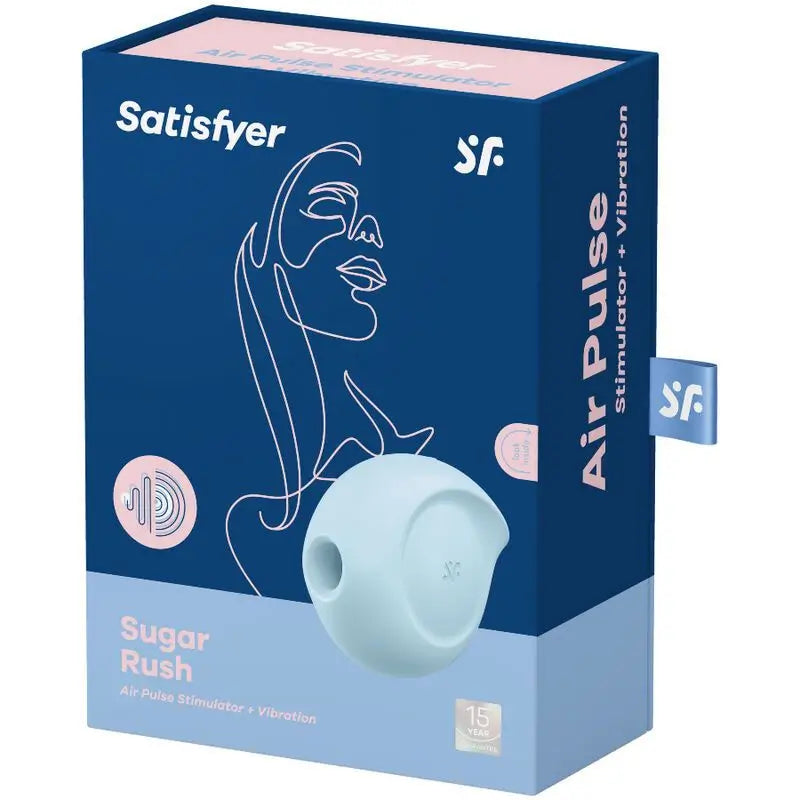 Satisfyer Air Pulse Sugar Rush Stimulator & Vibrator - Blue