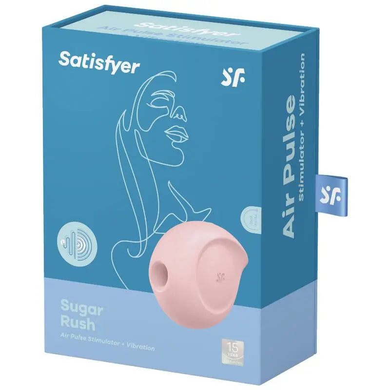 Satisfyer Air Pulse Sugar Rush Stimulator & Vibrator - Pink
