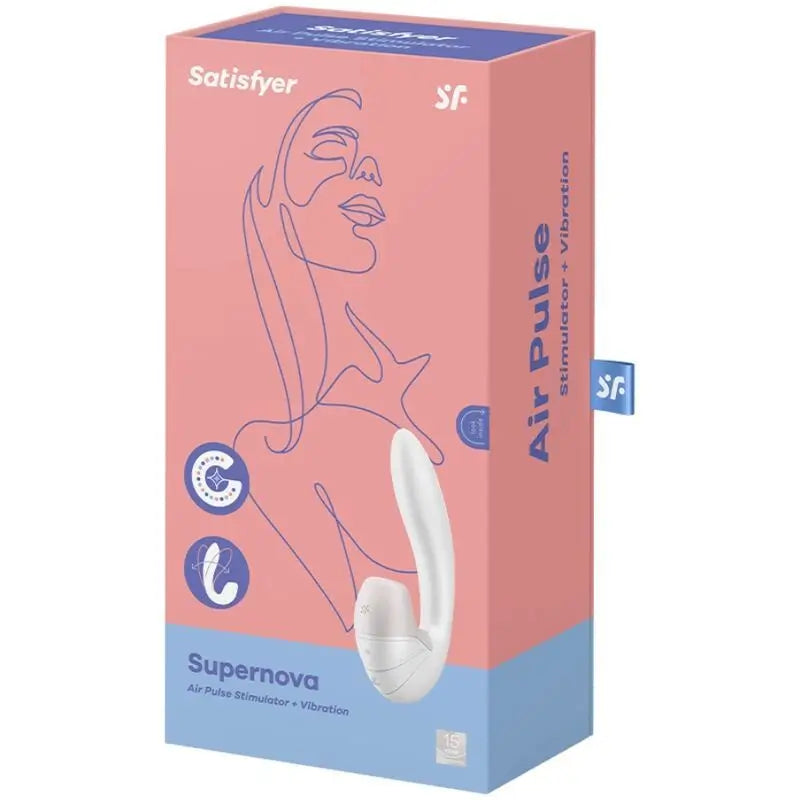 Satisfyer Air Pulse Supernova Stimulator & Vibrator - White