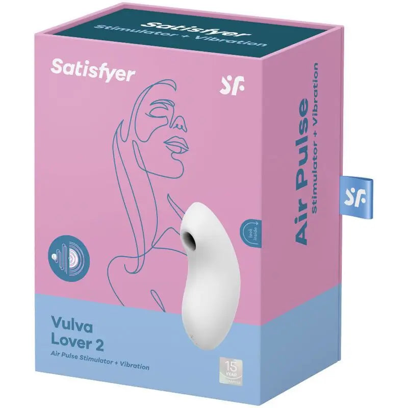 Satisfyer Air Pulse Vulva Lover 2 Stimulator & Vibrator - White