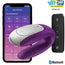 Satisfyer Connect Double Fun Partner Vibrator - Lilac