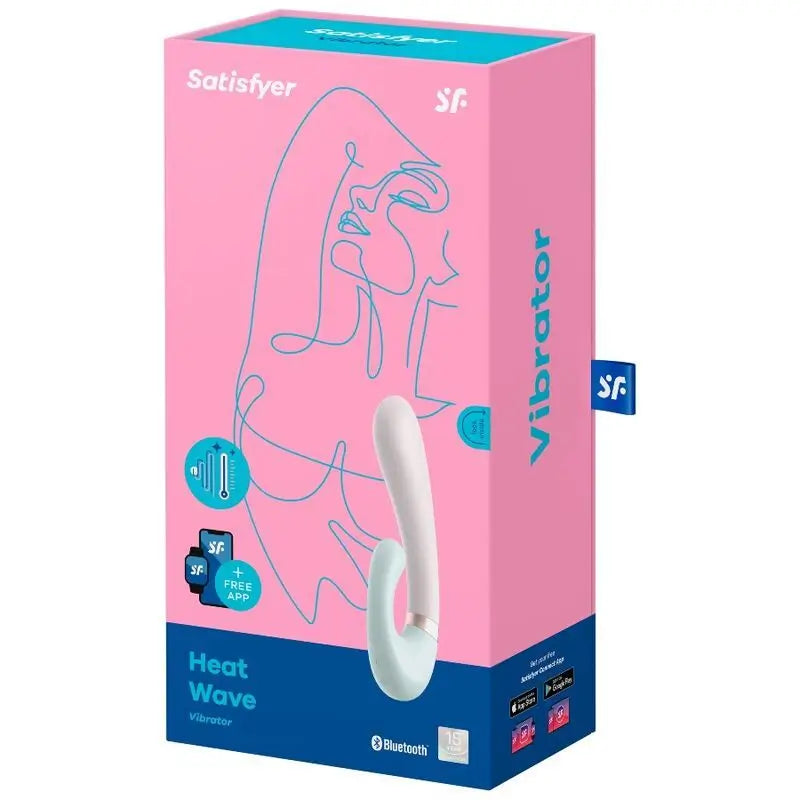 Satisfyer Connect Heat Wave Vibrator App - White