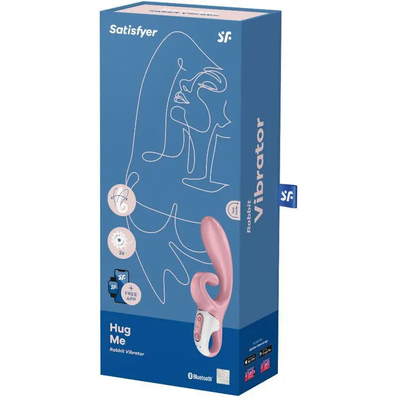 Satisfyer Connect Hug Me Rabbit App Vibrator - Pink