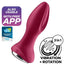 Satisfyer Connect Rotator Plug 2+ Vibrating Plug App - Red